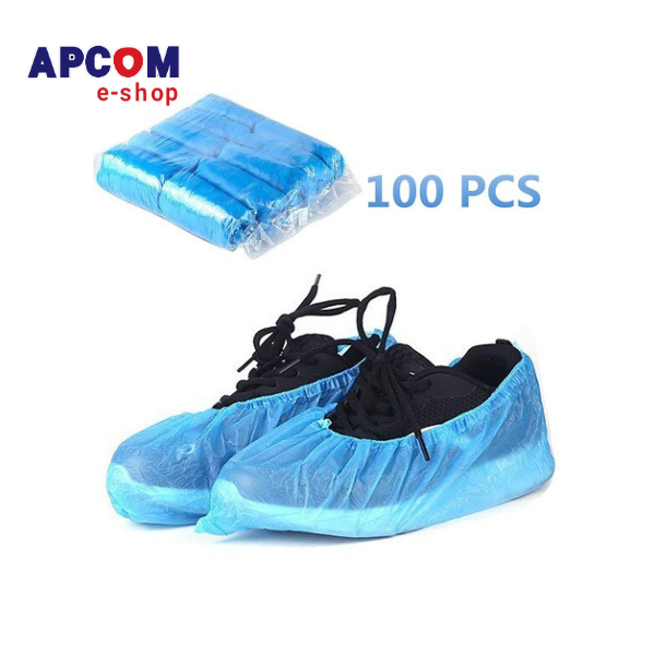 DISPOSABLE SHOE COVERS BLUE ONE-SIZE-FITS-MOST (100 ea) PN:5428